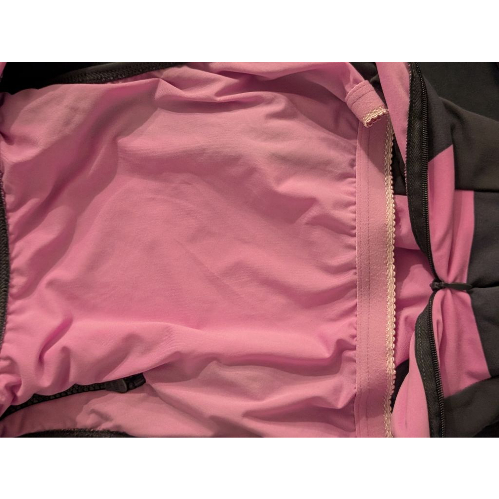 Women's DKNY Gray Pink Striped One Piece Swimsuit Size 6 - Picture 5 of 8
